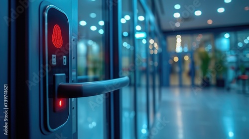 Advanced Biometric Door Lock in Corporate Office