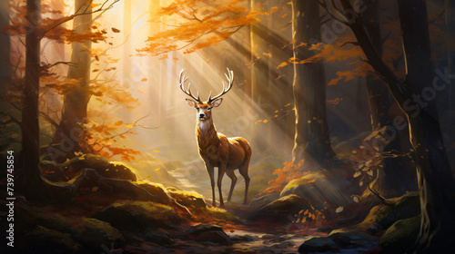 Painting of a deer