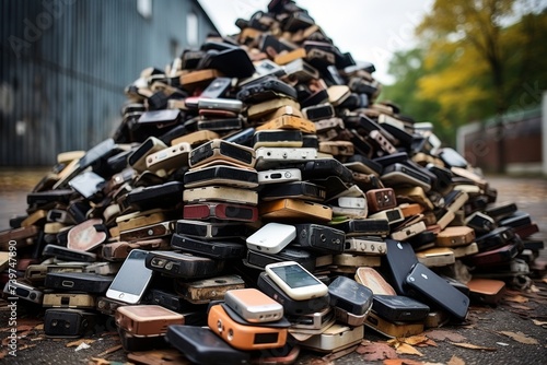 Choose mobile phone. Heap of the different smartphones