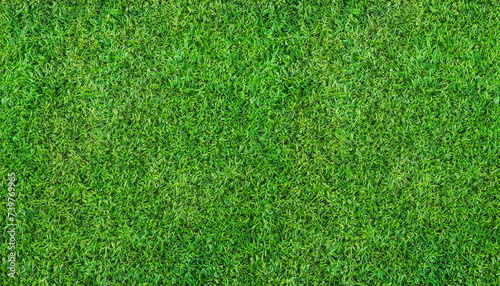 Artificial Green grass texture seamless background, top view