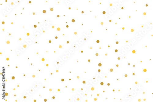 Golden polka dot confetti