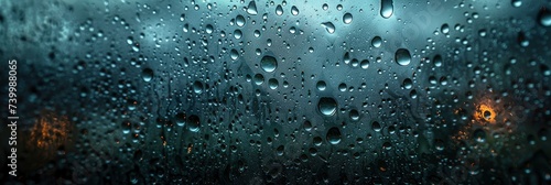 Glistening, clear, raindrop-covered window texture, Background Image, Background For Banner