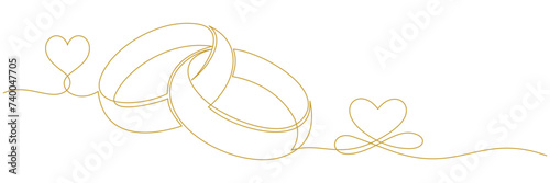 outline of the wedding ring