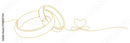 outline of the wedding ring