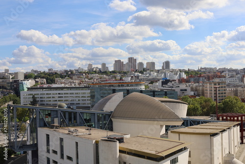 panoramic view of the Périphérique at Porte De Pantin