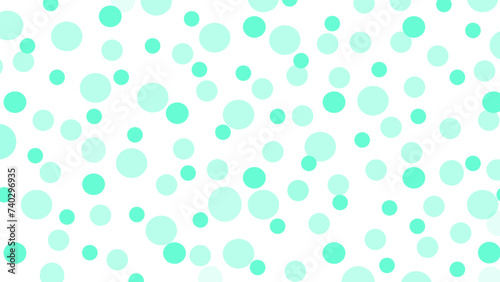 White seamless pattern with turquoise drops