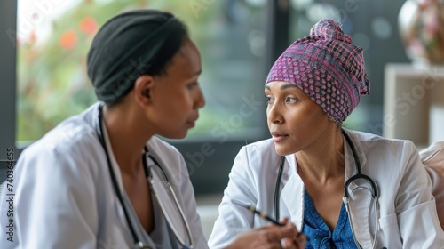 Oncologist Consulting Cancer Patient