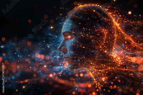 電子の精霊: AIの思索を映す神秘的な肖像 10