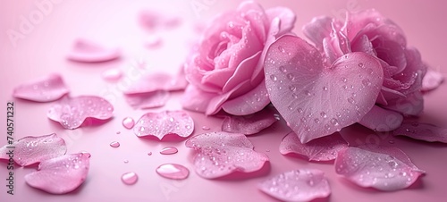 pink rose petals