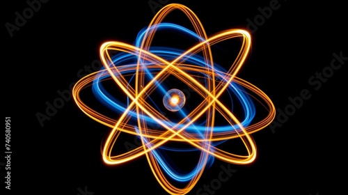 Subatomic proton particle collision creating nuclear fusion in scientific research experiment.