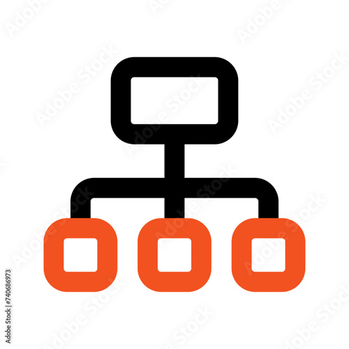 sitemap line icon