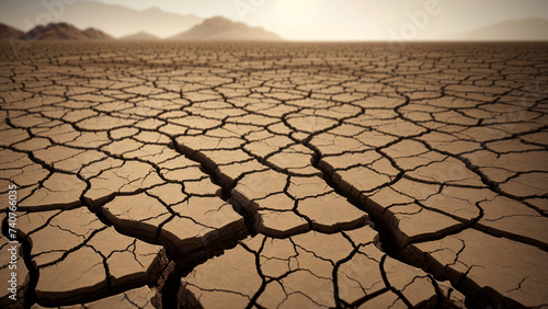 A dry, cracked land