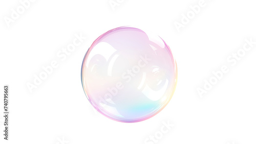 Isolated soap bubble cut out. Soap bubble on transparent background