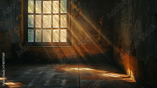  efeito de luz de fundo sombra persiana de janela
