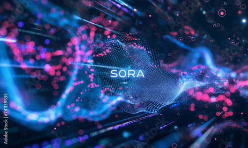 Conceptual Illustration of Sora, OpenAI's Text-to-Video AI