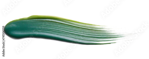 green nail polish isolated on a white background. close-up