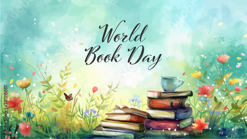 World book day illustration