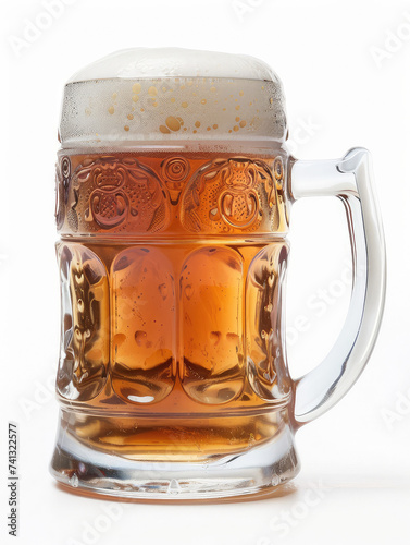 Classic german beer stein isolated on a white background