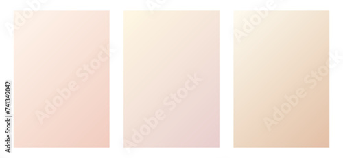 Nude gradient color. Delicate pink and coffee poster.