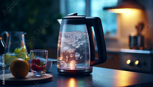 electric kettle for water in the kitchen.