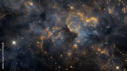 Celestial Symphony Galactic Glow - Nebula Nectar Cluster Stars Sky