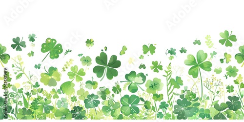 Symbols of St Patrick's Day: An Illustration Against a White Background. Concept St Patrick's Day, Illustration, Symbols, White Background