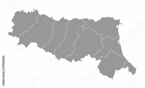 Emilia-Romagna region map