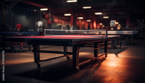 ping pong table. 