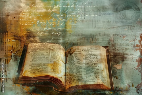 Deconstructing the significance of a bible through abstract representation