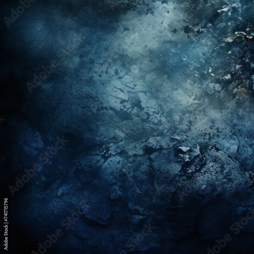 Mystical blue rock texture background