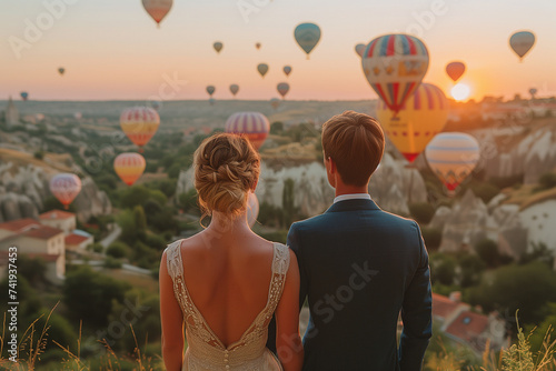 Romantic Turkey Valley: Extreme Walk and Flight, a Wedding at Sunrise