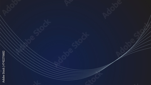 Dark blur abstract gradient background wallpaper design vector image with curve line for backdrop or presentation