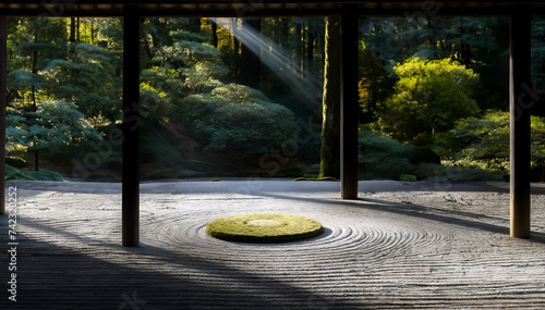 Spa - Natural Alternative Therapy. Garden grounds, Zen Buddhist temple