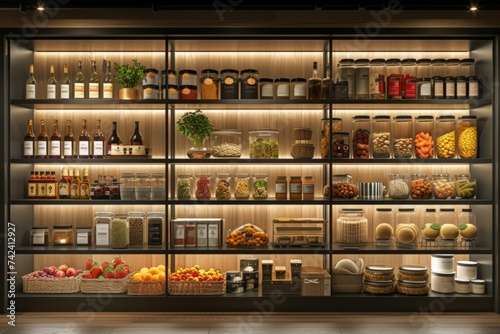 A Store Overflowing With Abundant Shelves of Food