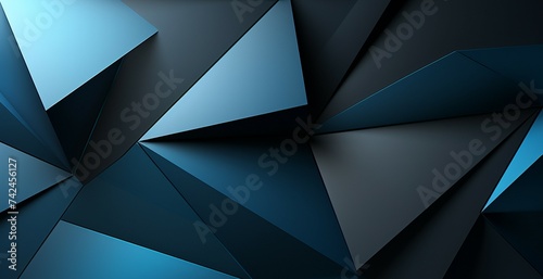 dark blue abstract geometric background