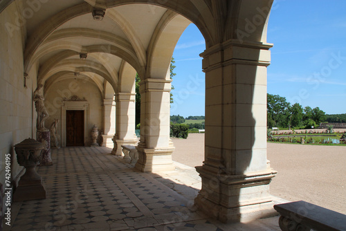 gothic and renaissance castle in valency in france 