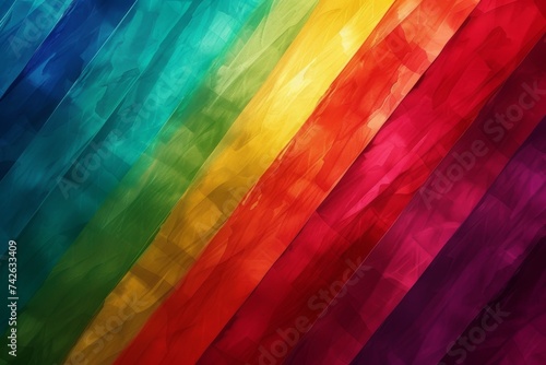 Colorful Rainbow slick Copy Spcae Design. Vivid flamboyant wallpaper metaphysical abstract background. Gradient motley drift lgbtq pride colored neon illustration mythical