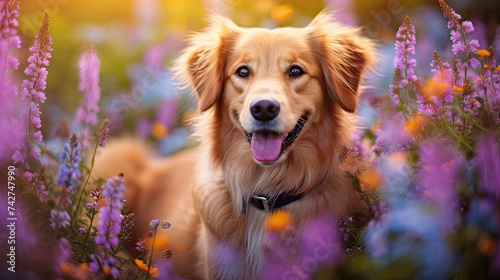 canine dog flowers