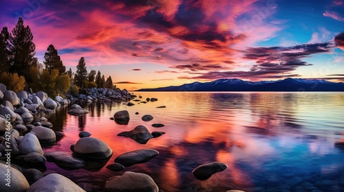 sunwater lake tahoe sunset