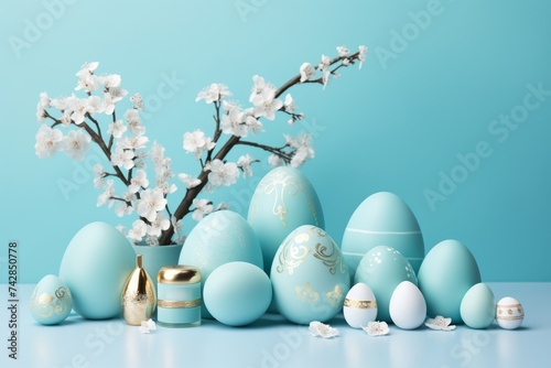 Spring flowers, easter eggs, and seasonal decorations - vibrant selection for sale