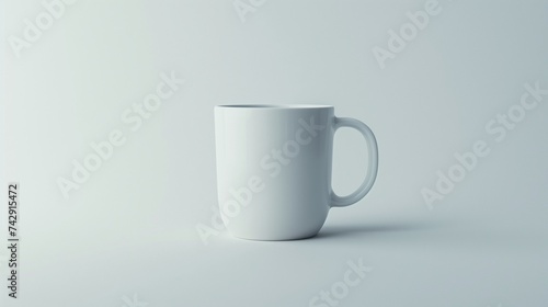 white Blank mug Mockup