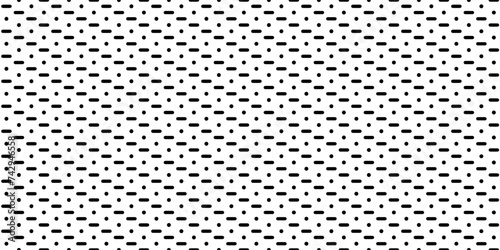 dashed line pattern with small circle. striped background with seamless texture. short lines with rounded corner. vector illustration