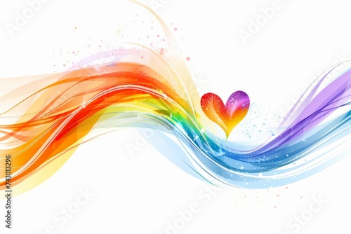 LGBTQ Pride cobalt. Rainbow disparate colorful mobbing diversity Flag. Gradient motley colored intense LGBT rights parade festival adoration diverse gender illustration