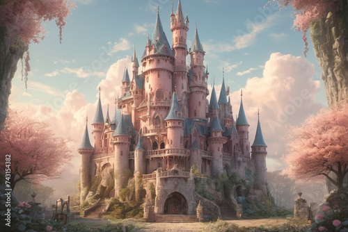 Classic style fairy tale castle