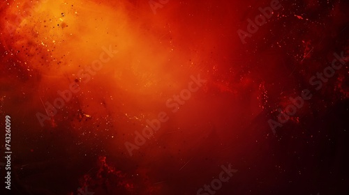 Abstract dark red background Dramatic fiery bloody sky Fantastic golden sunset background with copy space for design Halloween evil armageddon apocalypse concept Web banner : Generative AI