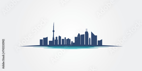 United States texas, california, miami, seattle, denver, new york city, chicago downtown skyline silhouette illustration design image