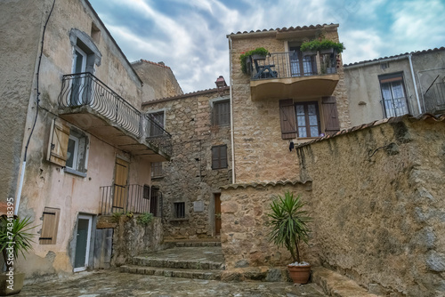 Piana village in Corsica.