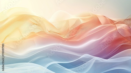 Elegant and soothing background for a mathematics textbook cover, featuring subtle geometric patterns and soft gradients, conveying a sense of calm and clarity, perfect for study focus