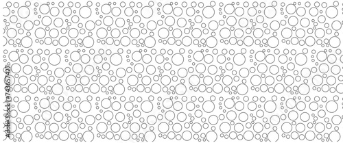 Bubbles soda seamless pattern. white color soap texture. Vector illustration