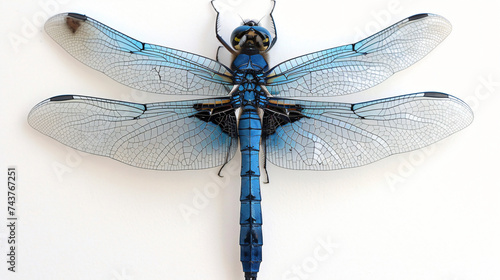 Libellula depressa is a blue bug species of dragon.
